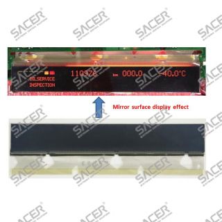 Mirror surface LCD display with ribbon / flat cable for BMW X5 E53 / E38 / E39(-2003)