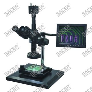 SA854 - Electronic video digital microscope with top light, eyelens and lcd monitor