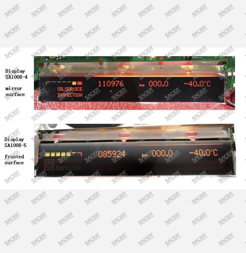 Display Module E53 SA1008-5 - LCD display with ribbon / flat cable for BMW X5 E53 / E38 ...