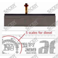 LCD Display with FPC for Citroën C4 (2008+) Diesel Version(5 scales on oil meter)