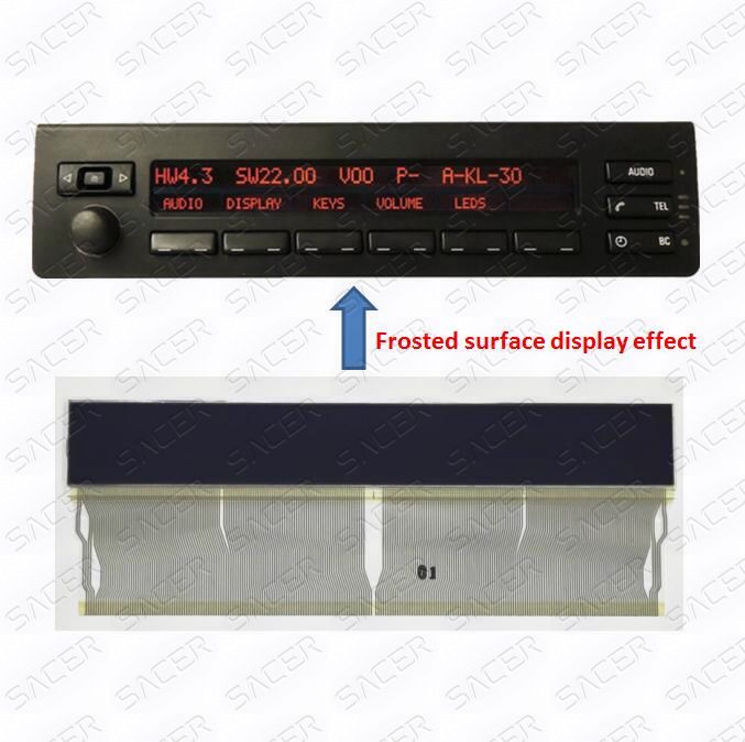 LCD Display with Ribbon/Flat Cable For BMW E53/E38/E39 Sacer Ltd
