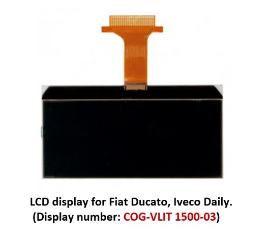 LCD display of COG-VLIT 1500-03